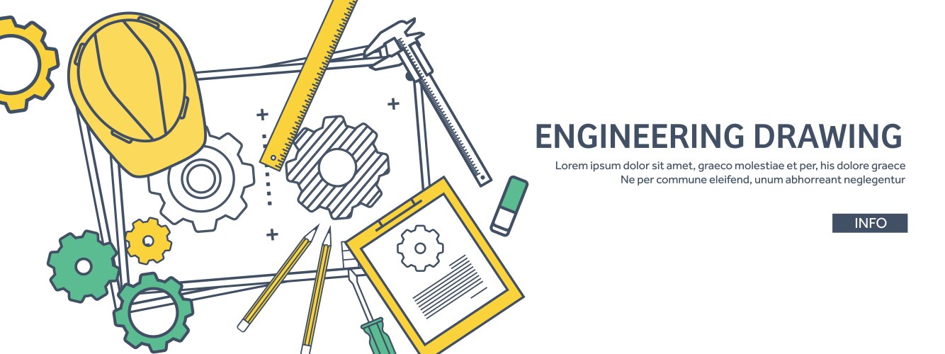 Engineering design professional construction Vector Image
