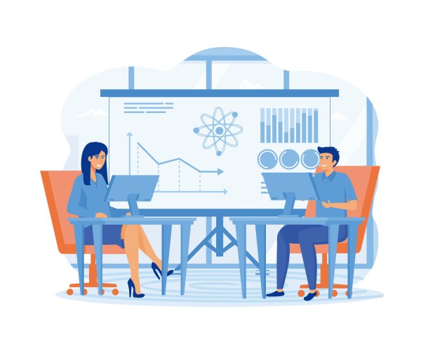 data science concept software engineer vector image