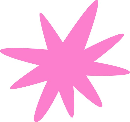 Star flat shape Royalty Free Vector Image - VectorStock