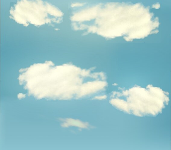 Blue sky with clouds background Royalty Free Vector Image