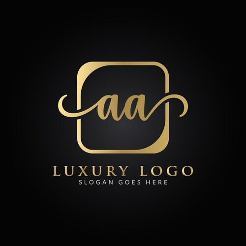 Initial aa letter logo design template creative – Royalty-Free Vector ...