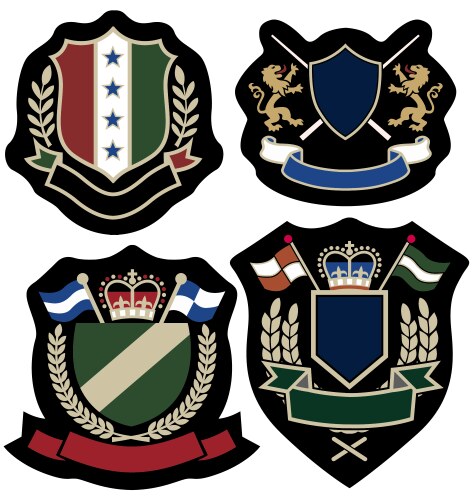 Royal Crest Emblem Vector Image