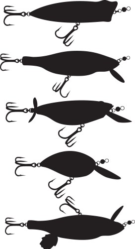 Fishing Lure - Silver Vector Image