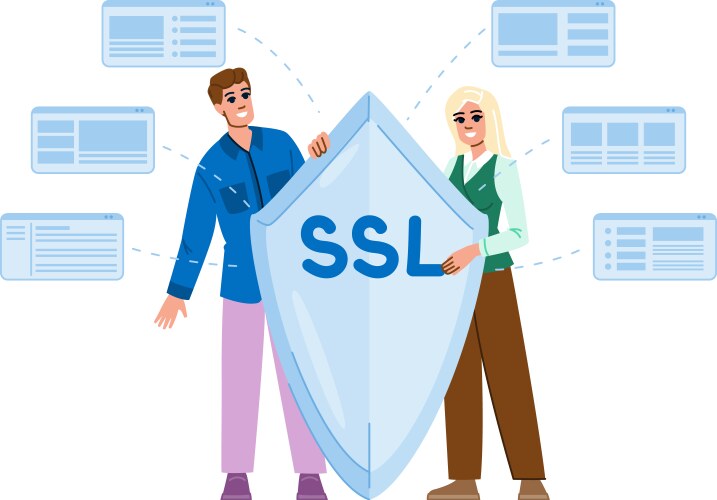 Website ssl secure sockets layer vector image