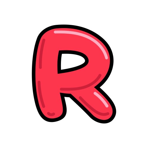 Alphabet R with Cartoon Vector Images (over 1,200)