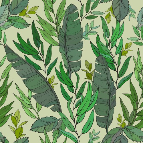 Botanical seamless pattern Royalty Free Vector Image