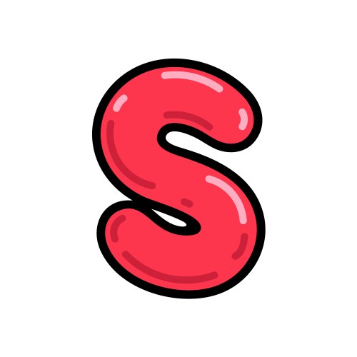 Cartoon letter r red alphabet – Royalty-Free Vector | VectorStock