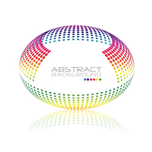 Creative abstract 3d pixel sphere logo design Vector Image