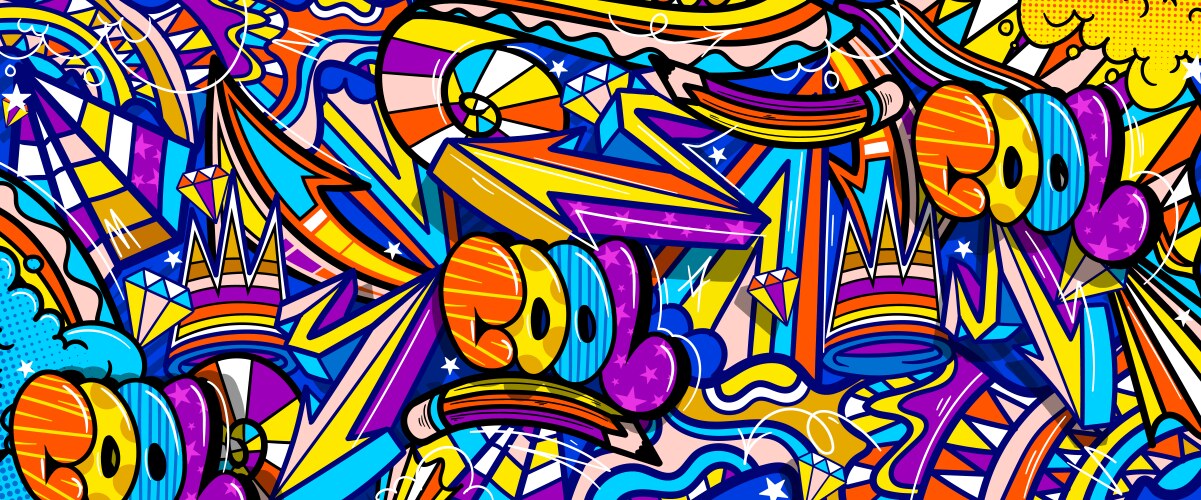 Graffiti doodle art Royalty Free Vector Image - VectorStock