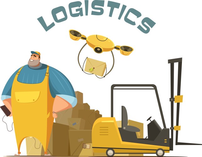 logistics concept vector