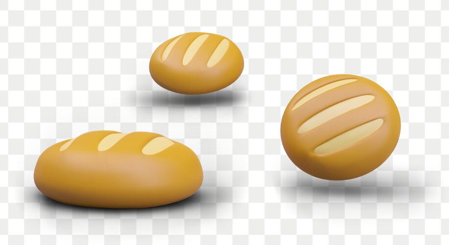 3d building with signboard croissant donut bread Vector Image