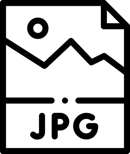 Js icon thin linear style design isolated vector image