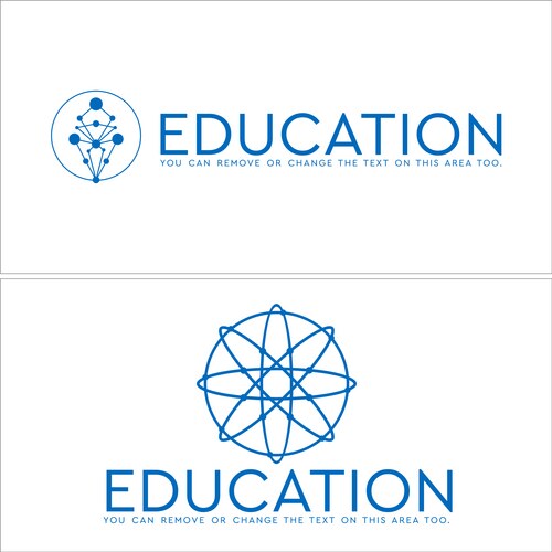 Atom sign sky blue icon – Royalty-Free Vector | VectorStock