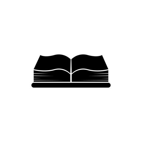 Open big book encyclopedia or bible flat icon Vector Image