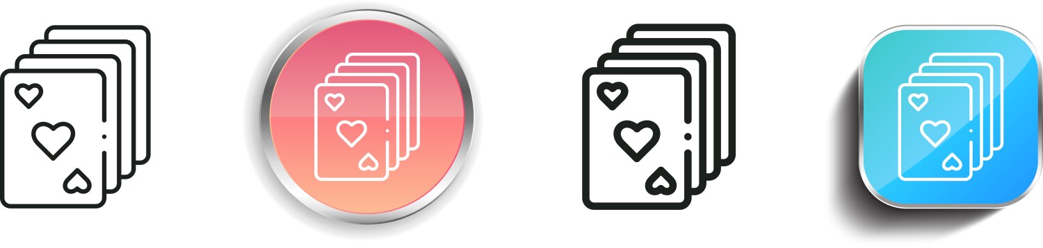 Deck icon thin linear regular and button style vektorbild