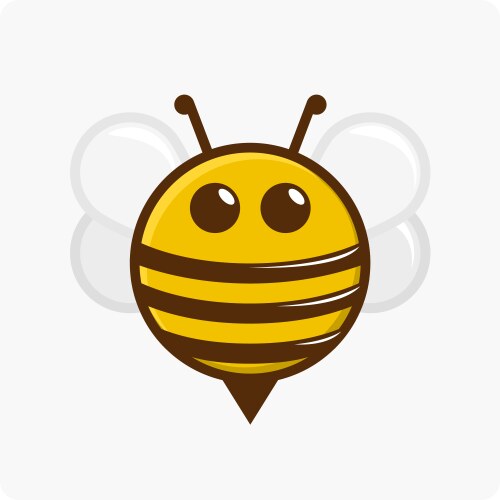 Small Bee Vector Cute bee Royalty Free Vector Image - VectorStock