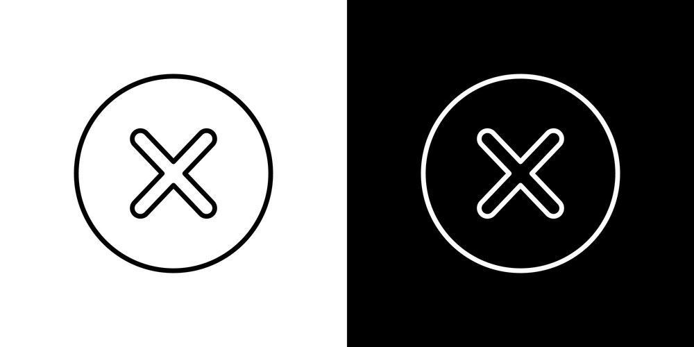 Cancel sign Vector Images & Graphics for Commercial Use | VectorStock