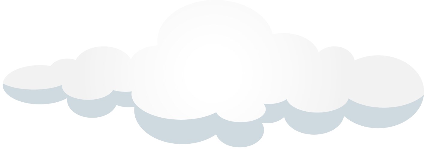 Abstract background of white cloud in sky vector image