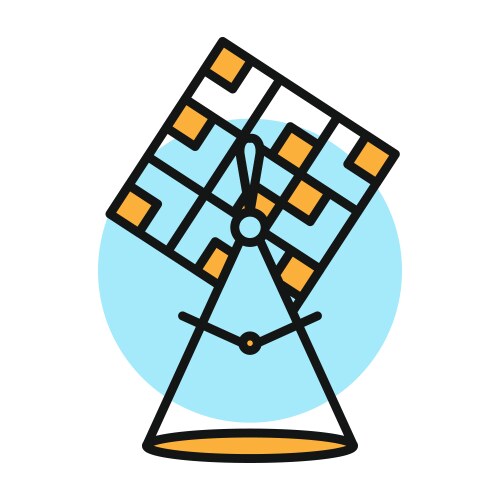 Building line icon color symbol in simple style vektorbild