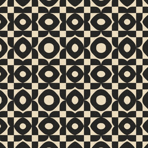 Black & Cream Geometric Pattern – Royalty-Free Vector | VectorStock
