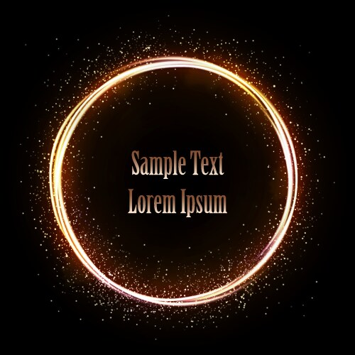 Glittering star dust circle Royalty Free Vector Image