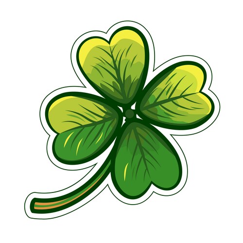 Green Clover Symbol (1891400) – Royalty-Free Vector | VectorStock