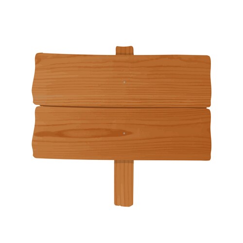 Vintage Wooden Signboard – Royalty-Free Vector | VectorStock