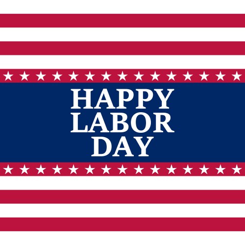 Labor day holiday in the united state Vector Image
