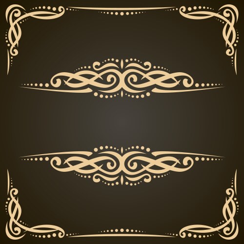 Golden birds set luxury logos isolated Royalty Free Vector