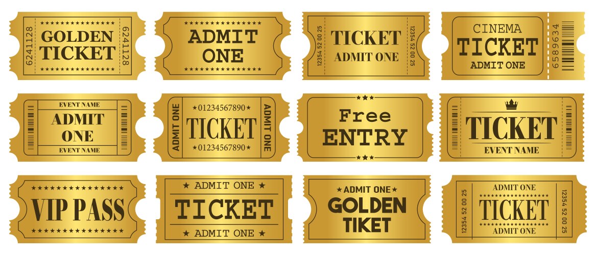 Movie Ticket Invitation Template Vector Images (over 1,400) movie-ticket-invitation-template-vector-images-over-1-400