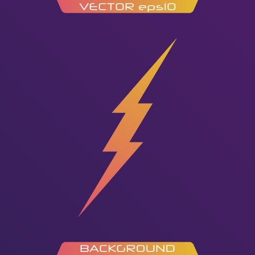 Thunder and bolt lighting flash icons set flat Vector Image
