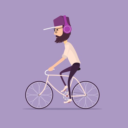 Hipster men Royalty Free Vector Image - VectorStock