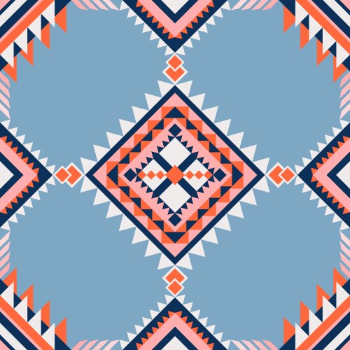 Abstract ethnic boho geometric seamless pattern vector image