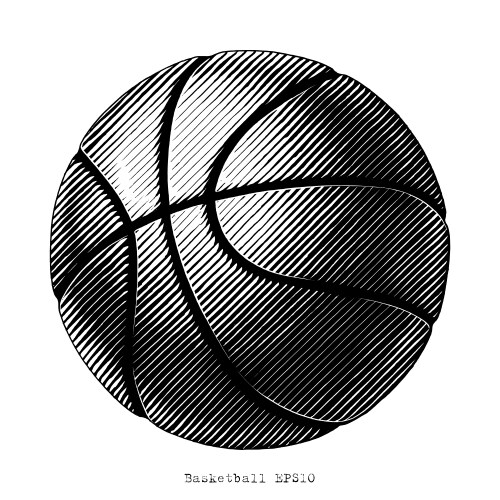 black & white basketball