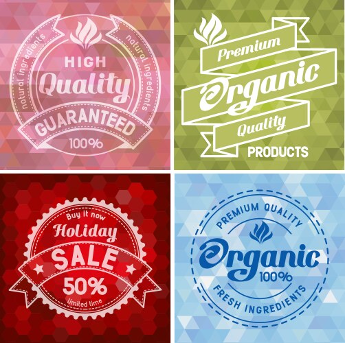 Vintage label set Royalty Free Vector Image - VectorStock
