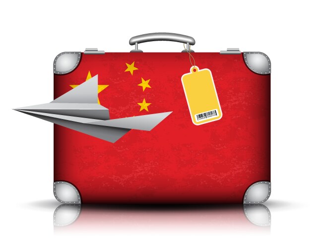 Travel suitcase Royalty Free Vector Image - VectorStock