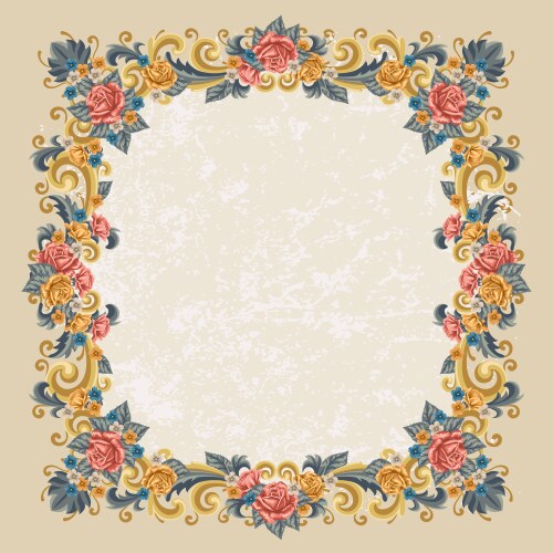 Rose frame Royalty Free Vector Image - VectorStock