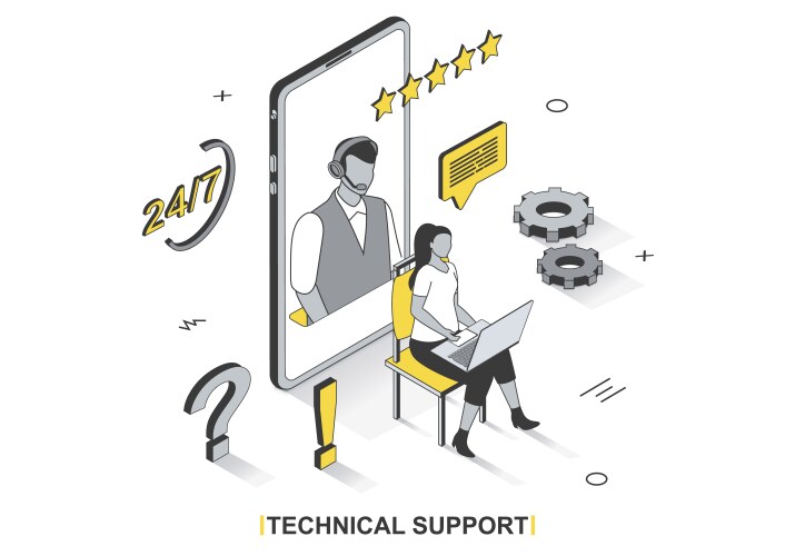 Language courses concept with outline people Vector Image