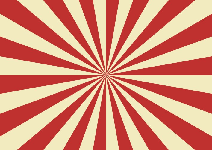 Red and orange sunburst background radial rays Vector Image
