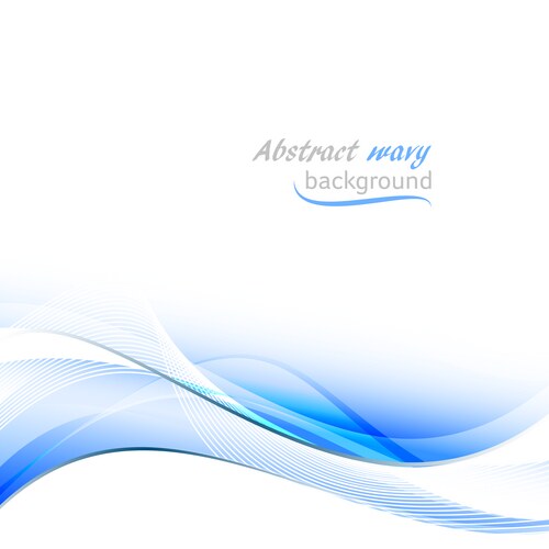 Abstract wavy blue wave background transparent Vector Image