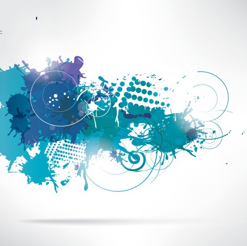 Abstract background with splash Royalty Free Vector Image