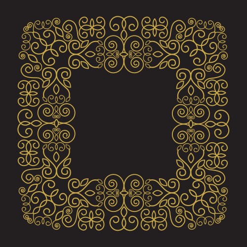Geometric frame with copy space for text in trendy vector image