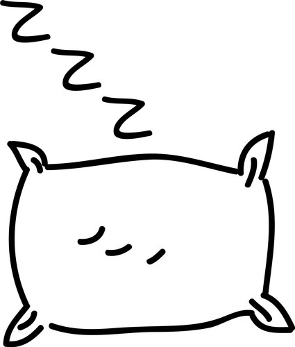 Drawing pillow isolated icon design Vector Image