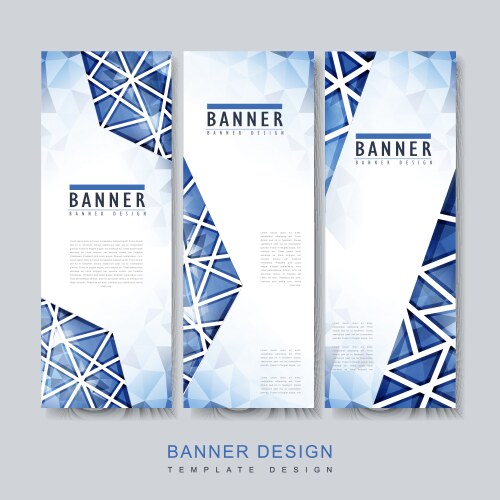 Modern banner template vector image