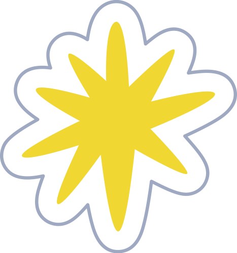 Star shape abstract Royalty Free Vector Image - VectorStock