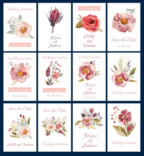 Decorative cards Royalty Free Vector Image - VectorStock