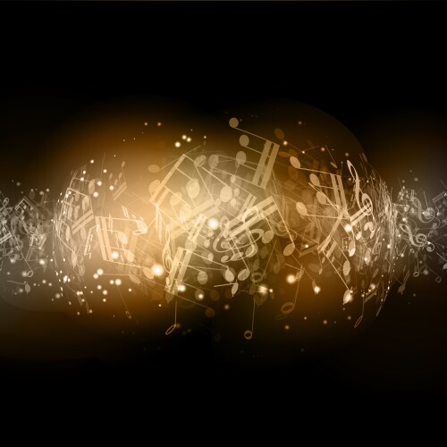 Abstract music notes Royalty Free Vector Image