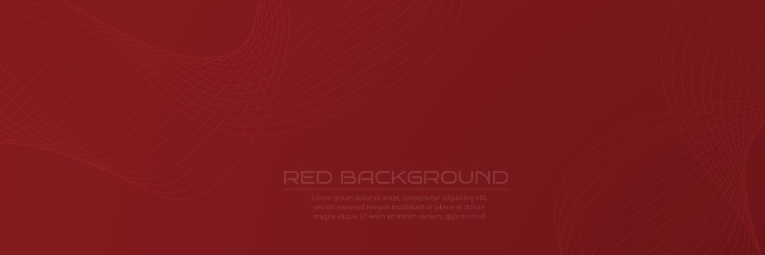 Red background with a linear pattern template vector image