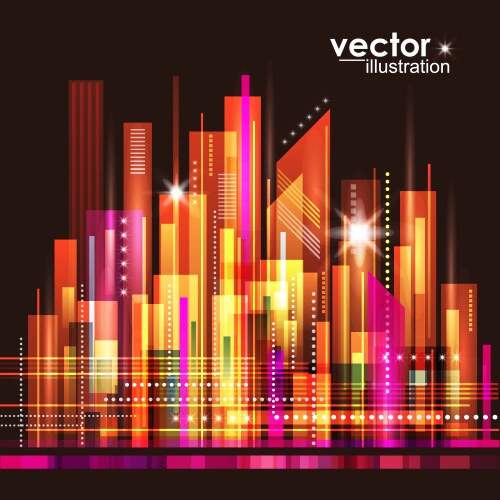 Abstract modern city background Royalty Free Vector Image