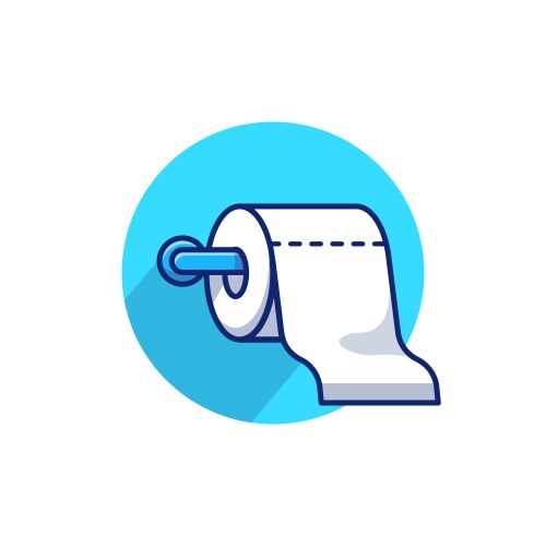 Please dont throw paper towels in the toilet sign Vector Image